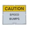 Vestil Reflective Speed Bump Sign, 11.75" x 9.75" SBS-1012 - alternate 1